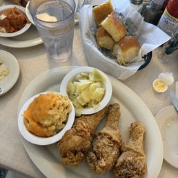 Mary Mac's Tea Room signature dishes Fried Chicken Wings
Smothered Chicken
Catfish Fillets